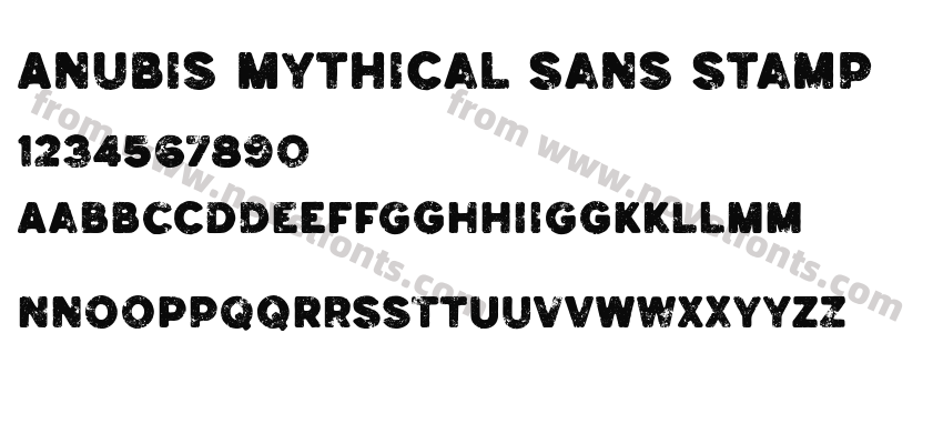 Anubis Mythical Sans StampPreview
