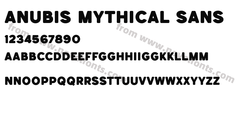 Anubis Mythical SansPreview