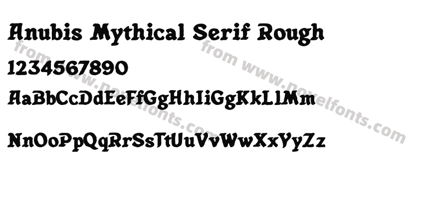 Anubis Mythical Serif RoughPreview