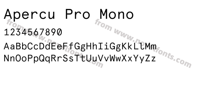 Apercu Pro MonoPreview