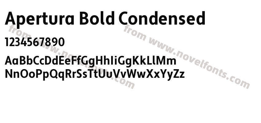 Apertura Bold CondensedPreview