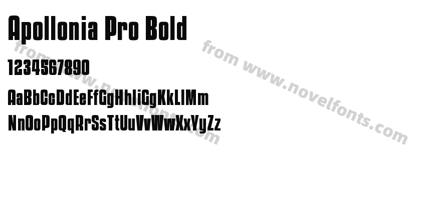 Apollonia Pro BoldPreview