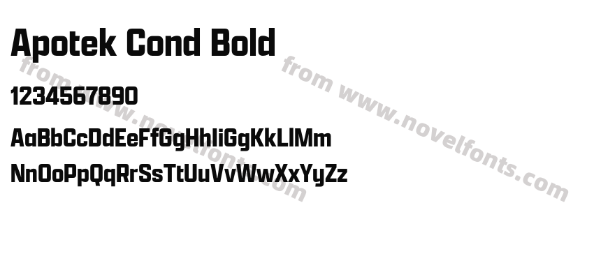 Apotek Cond BoldPreview