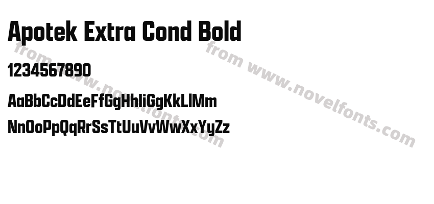 Apotek Extra Cond BoldPreview