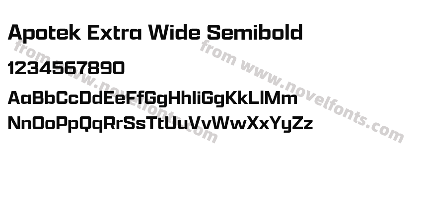 Apotek Extra Wide SemiboldPreview