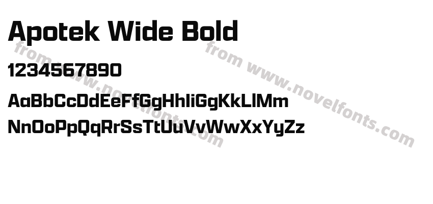 Apotek Wide BoldPreview