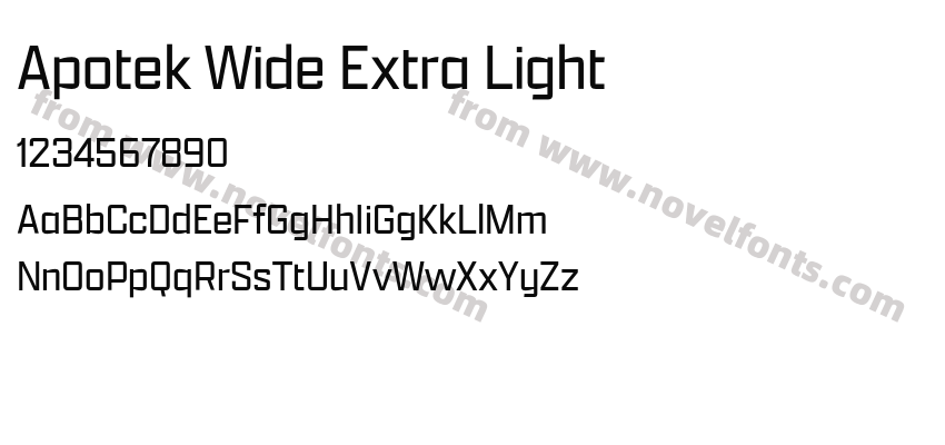 Apotek Wide Extra LightPreview