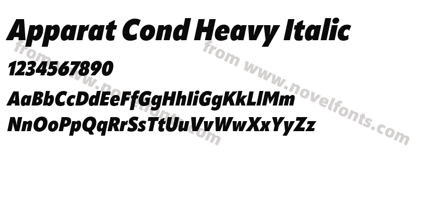 Apparat Cond Heavy ItalicPreview