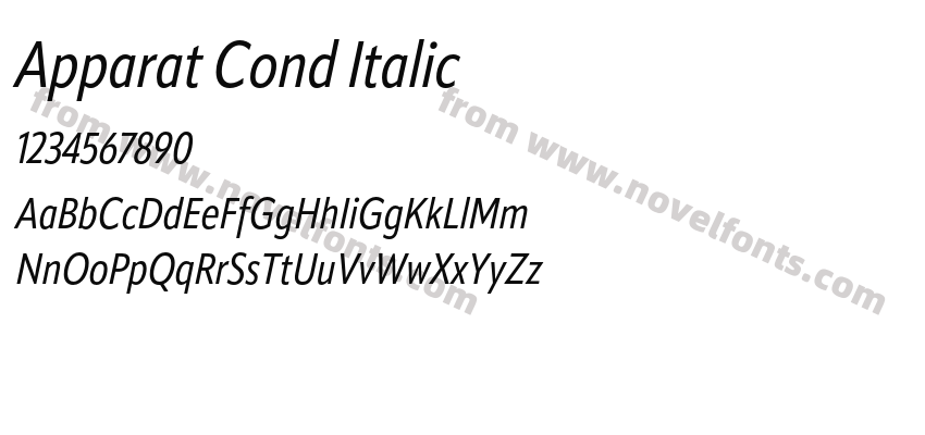 Apparat Cond ItalicPreview
