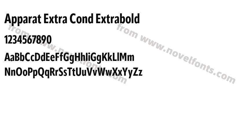 Apparat Extra Cond ExtraboldPreview
