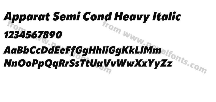 Apparat Semi Cond Heavy ItalicPreview
