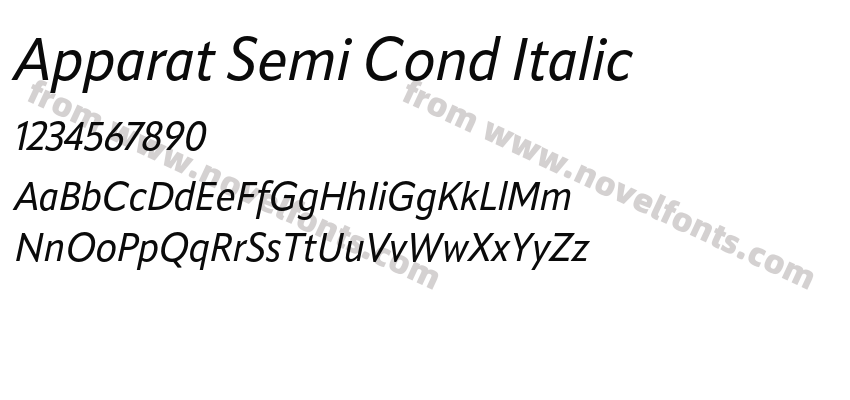 Apparat Semi Cond ItalicPreview