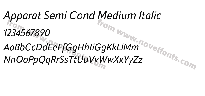 Apparat Semi Cond Medium ItalicPreview