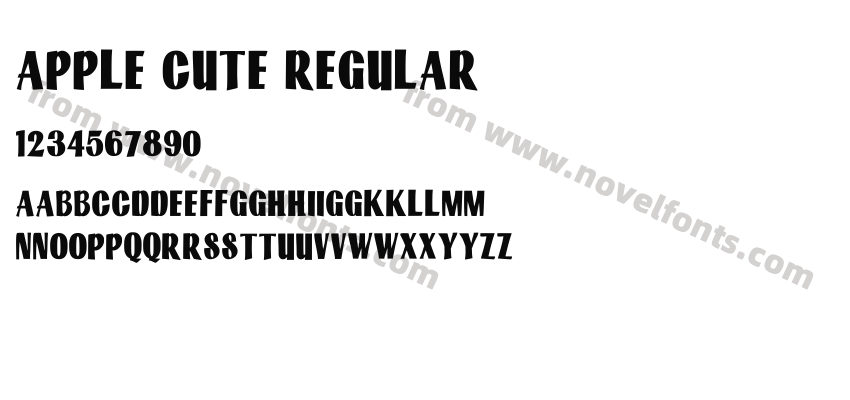 Apple Cute RegularPreview