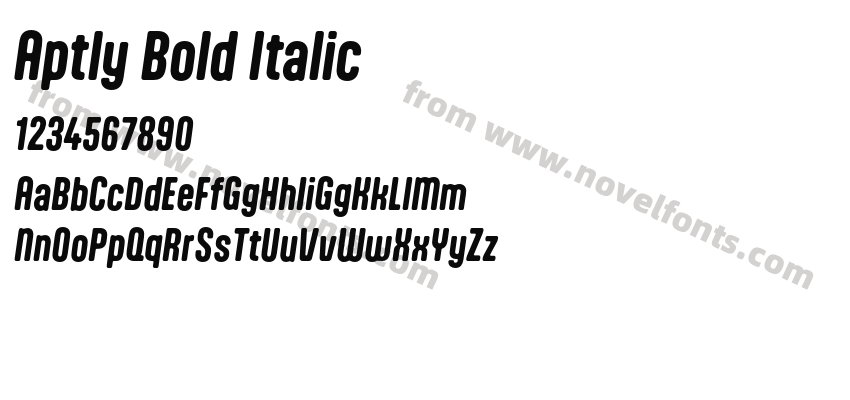 Aptly Bold ItalicPreview