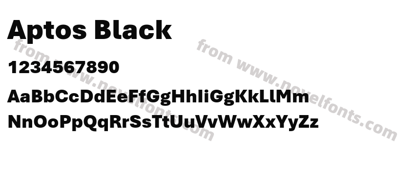 Aptos BlackPreview