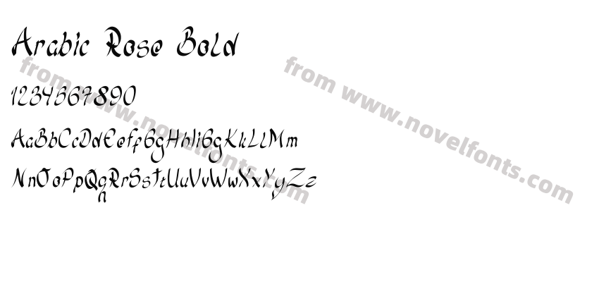 Arabic Rose BoldPreview