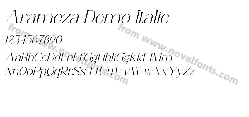 Arameza Demo ItalicPreview