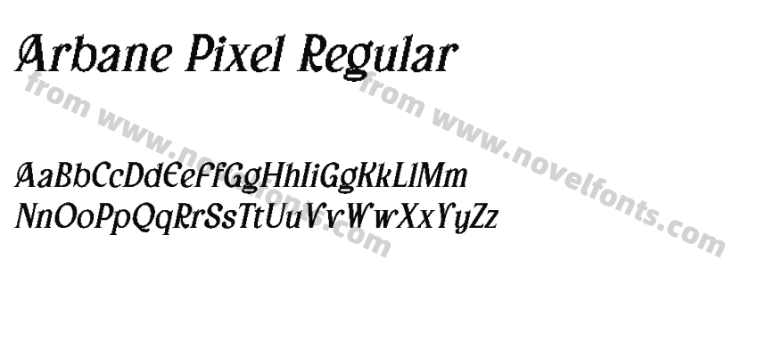 Arbane Pixel RegularPreview