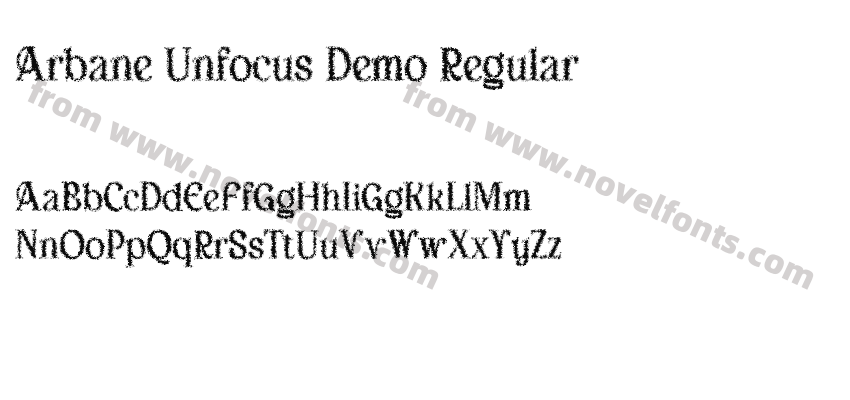 Arbane Unfocus Demo RegularPreview