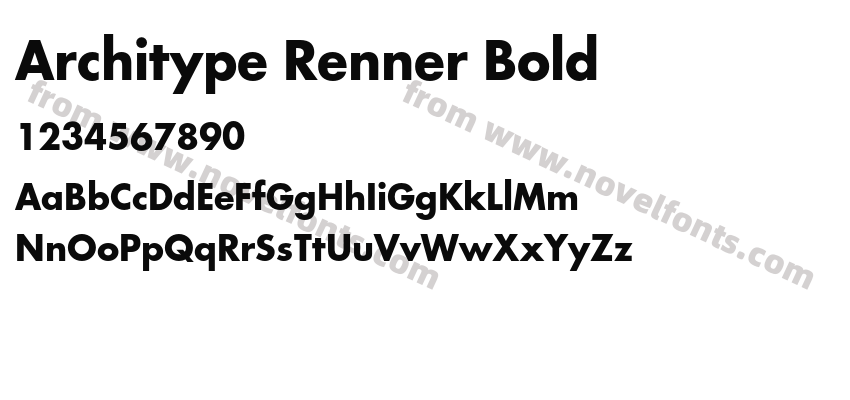 Architype Renner BoldPreview