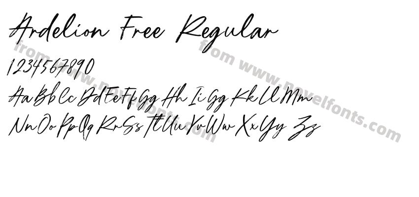 Ardelion Free RegularPreview