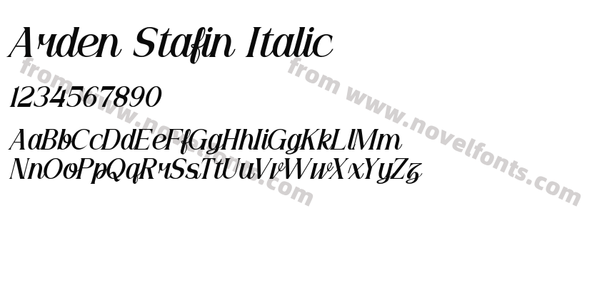Arden Stafin ItalicPreview