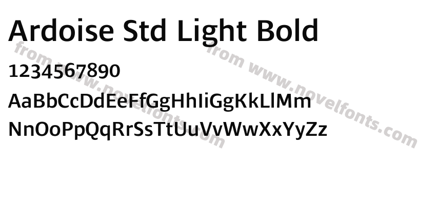 Ardoise Std Light BoldPreview