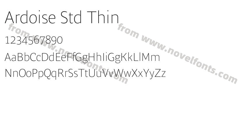 Ardoise Std ThinPreview