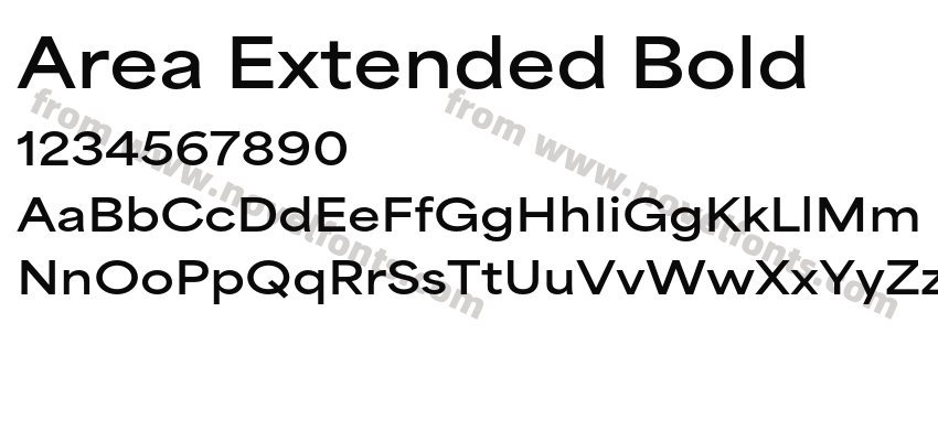 Area Extended BoldPreview