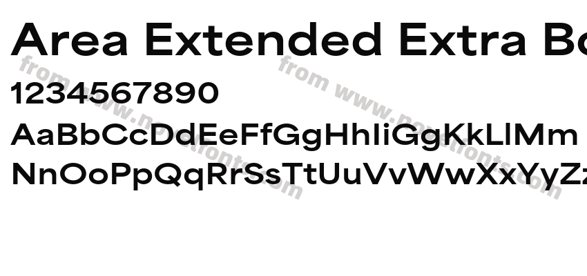 Area Extended Extra BoldPreview