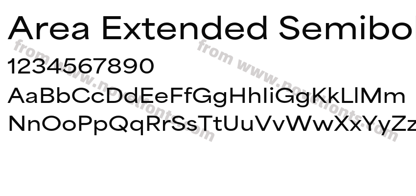 Area Extended SemiboldPreview