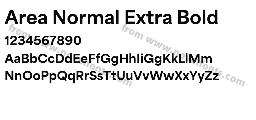 Area Normal Extra BoldPreview
