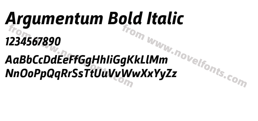Argumentum Bold ItalicPreview