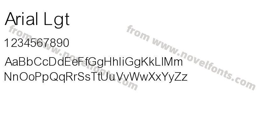 Arial LgtPreview