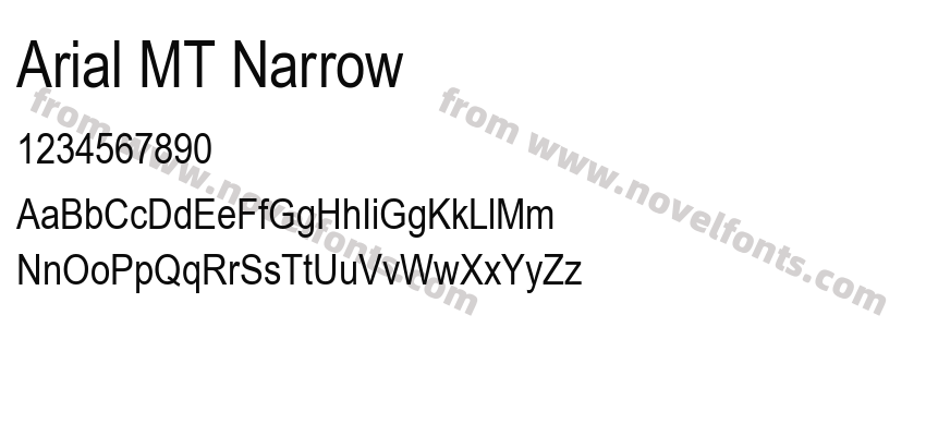 Arial MT NarrowPreview