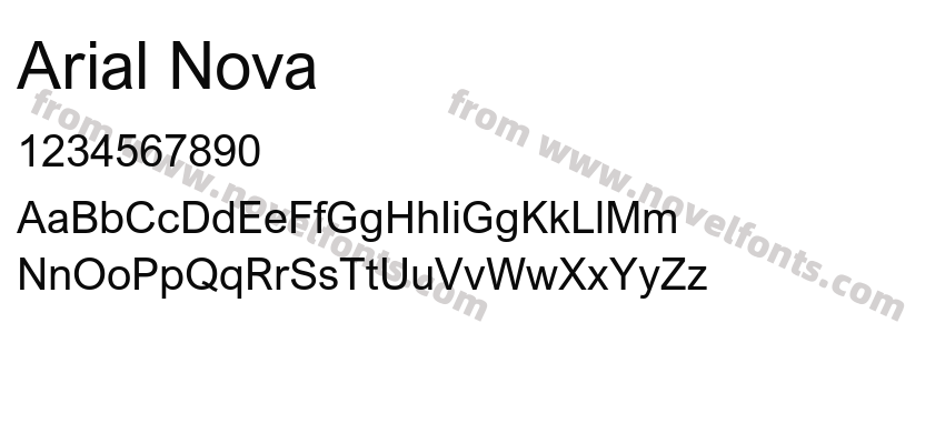 Arial NovaPreview