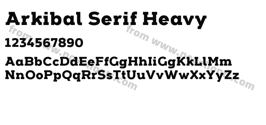 Arkibal Serif HeavyPreview