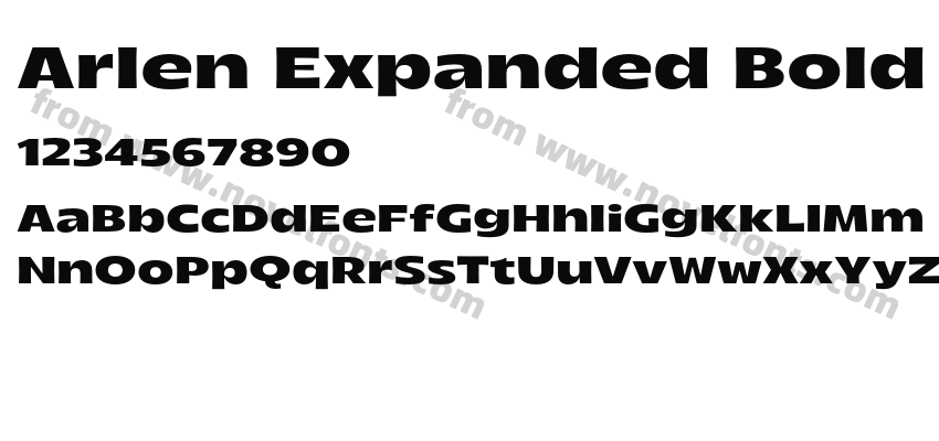 Arlen Expanded BoldPreview
