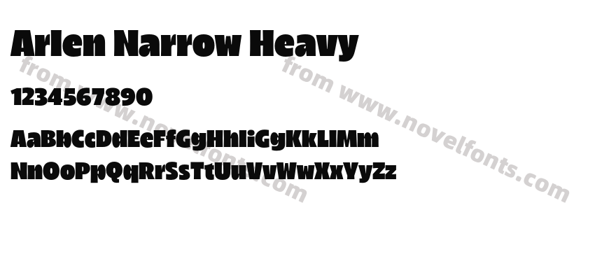 Arlen Narrow HeavyPreview