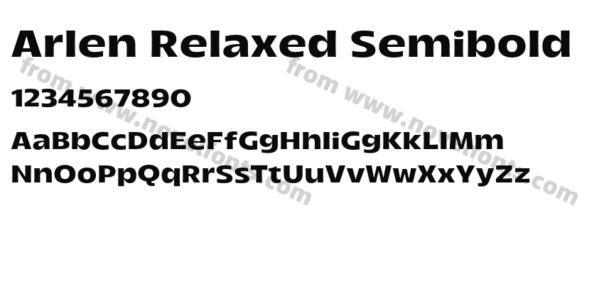 Arlen Relaxed SemiboldPreview