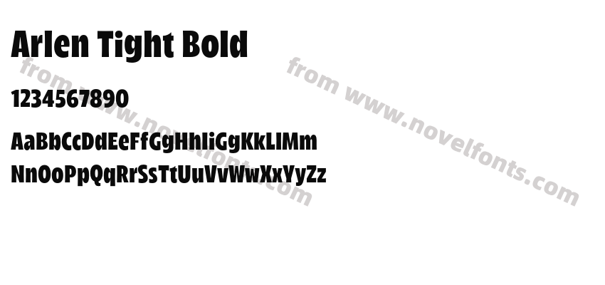 Arlen Tight BoldPreview