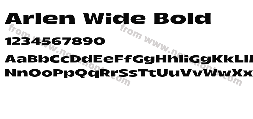Arlen Wide BoldPreview
