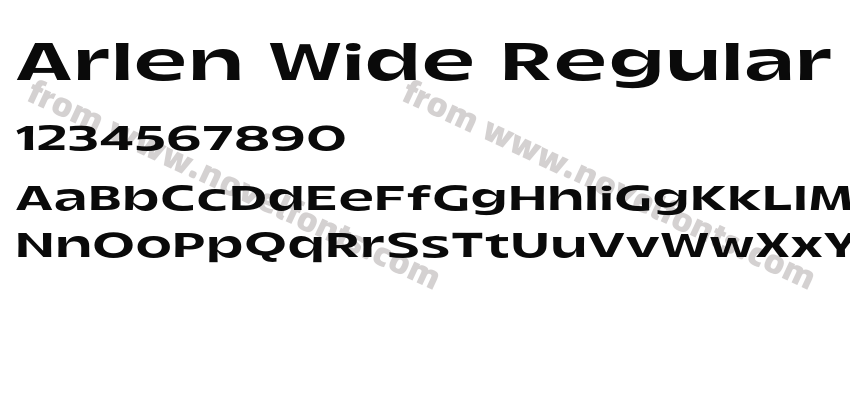 Arlen Wide RegularPreview