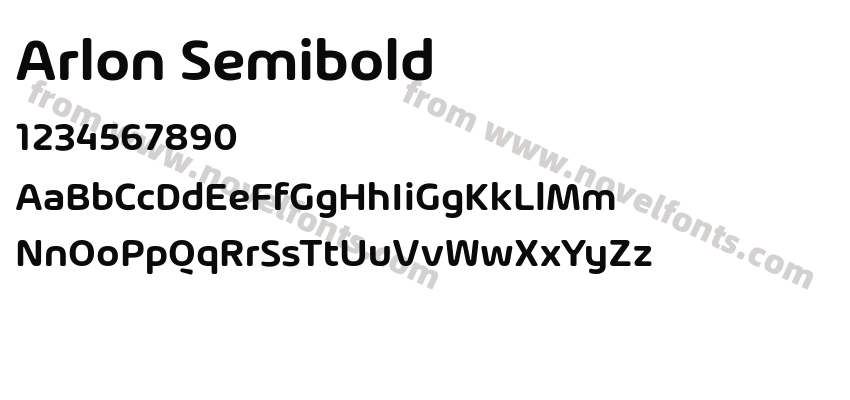 Arlon SemiboldPreview