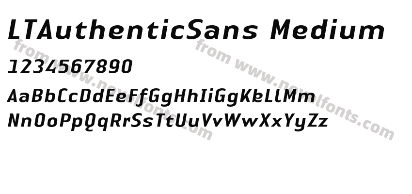 LTAuthenticSans MediumPreview