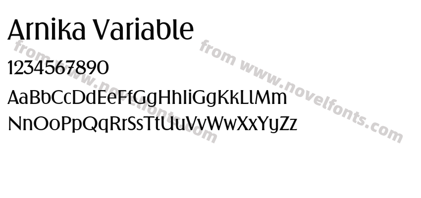 Arnika VariablePreview