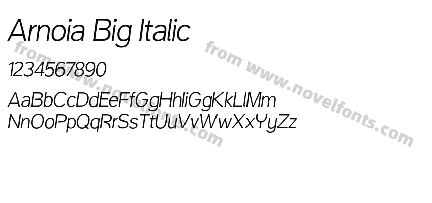 Arnoia Big ItalicPreview