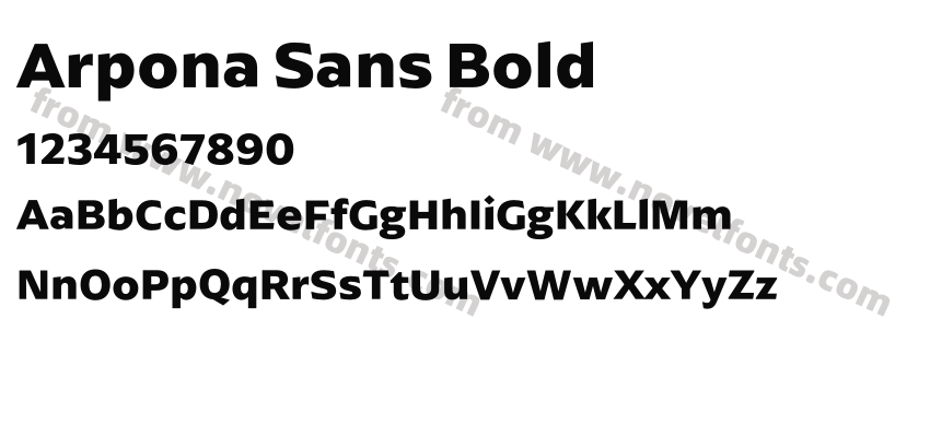 Arpona Sans BoldPreview