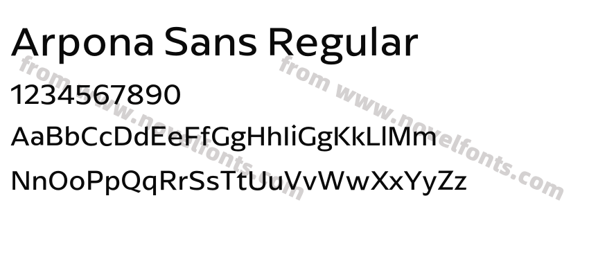 Arpona Sans RegularPreview